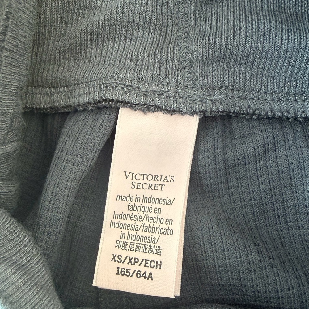 Victoria's Secret Leggings Double Waffle Knit Grey - Picture 3 of 9